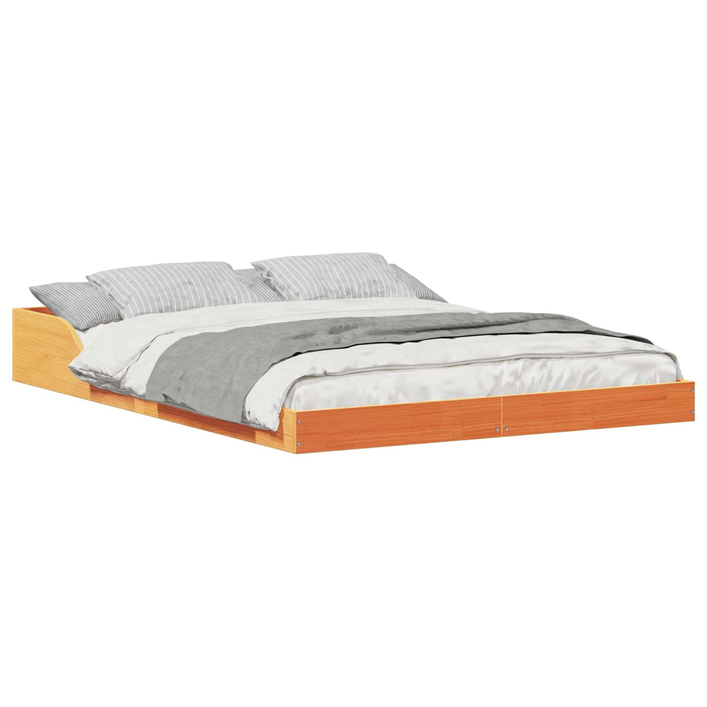 Bedframe Wasbruin 140 x 190 cm Massief grenenhout is nu te koop bij PeponiXL, paradijselijk wonen!
