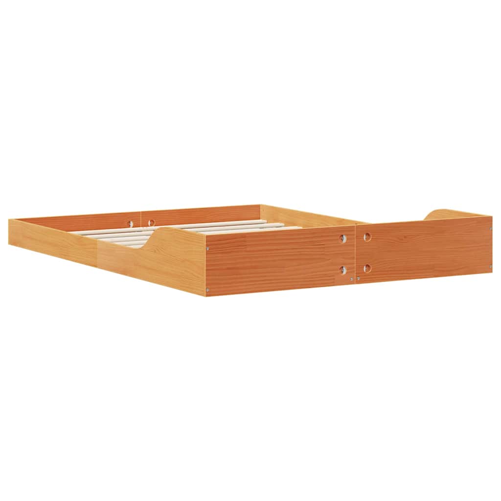 Bedframe Wasbruin 135 x 190 cm Massief grenenhout is nu te koop bij PeponiXL, paradijselijk wonen!