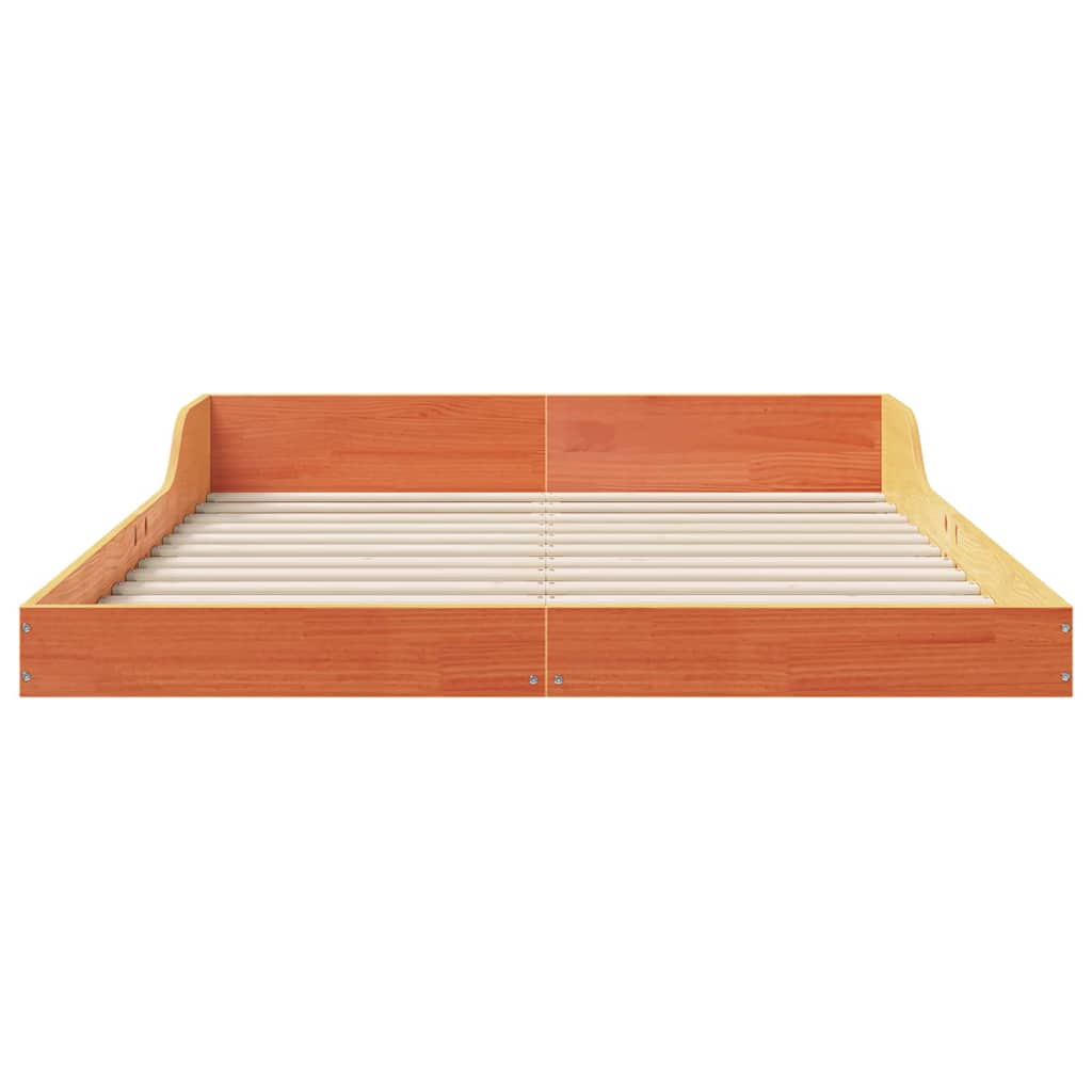Bedframe Wasbruin 135 x 190 cm Massief grenenhout is nu te koop bij PeponiXL, paradijselijk wonen!