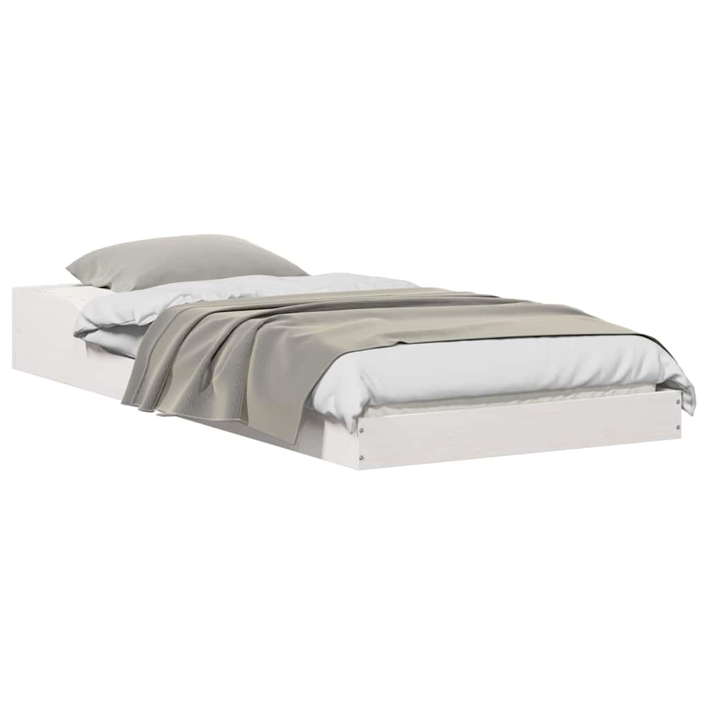 Bedframe Wit 100 x 200 cm Massief grenenhout is nu te koop bij PeponiXL, paradijselijk wonen!
