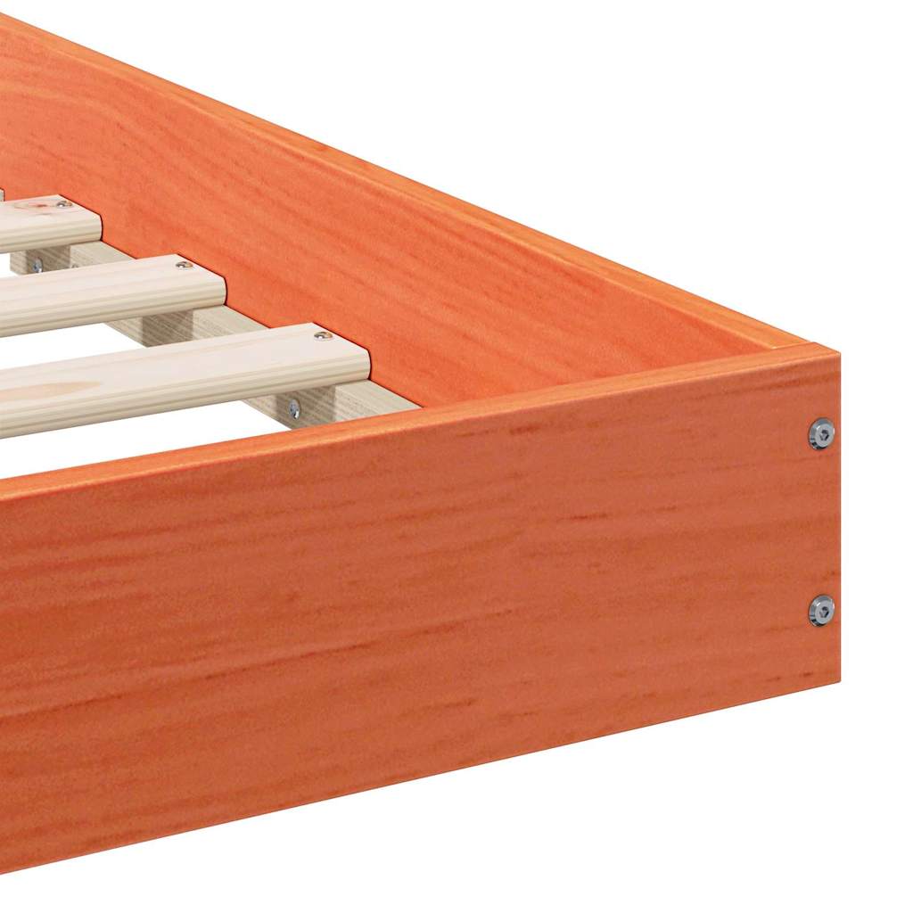 Bedframe Wasbruin 100 x 200 cm Massief grenenhout is nu te koop bij PeponiXL, paradijselijk wonen!