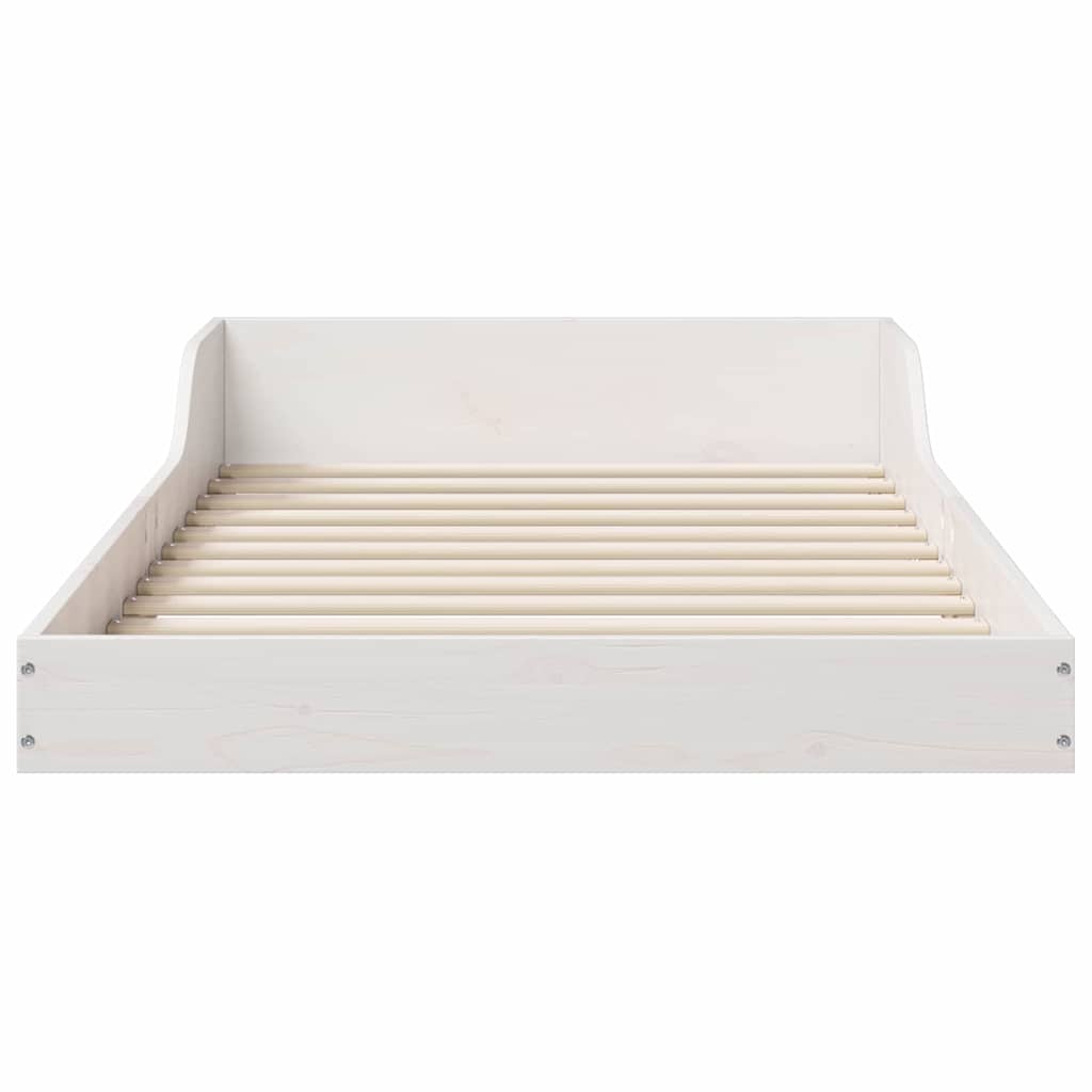 Bedframe Wit 90 x 200 cm Massief grenenhout is nu te koop bij PeponiXL, paradijselijk wonen!