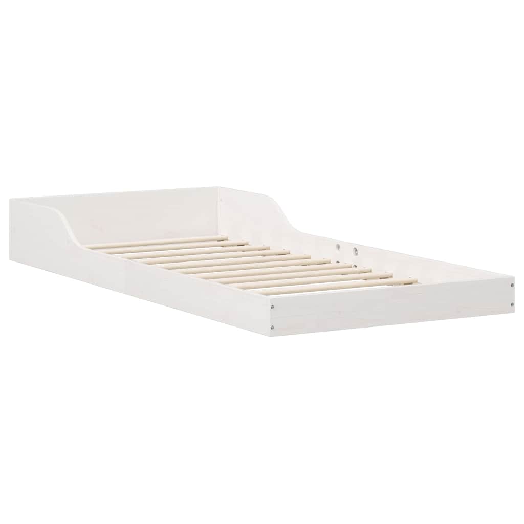 Bedframe Wit 80 x 200 cm Massief grenenhout is nu te koop bij PeponiXL, paradijselijk wonen!