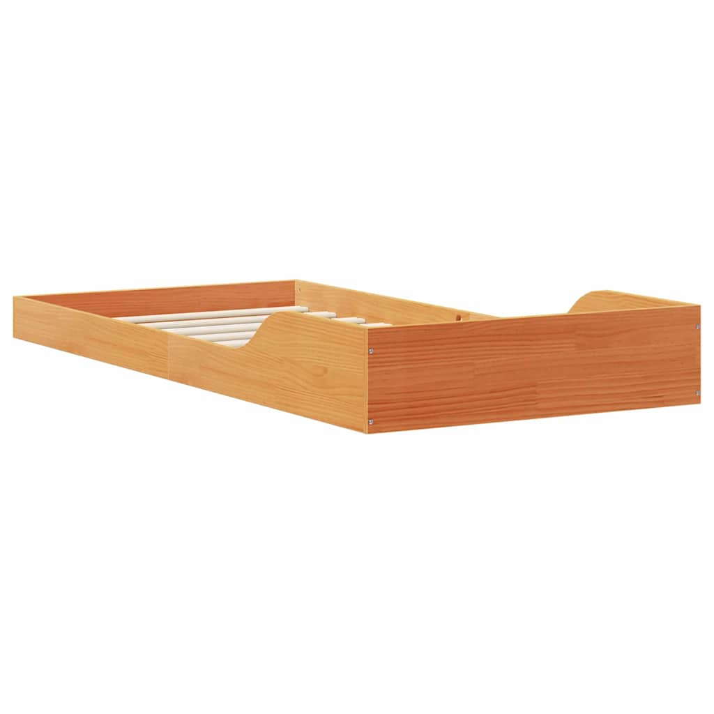 Bedframe Wasbruin 90 x 210 cm Massief grenenhout is nu te koop bij PeponiXL, paradijselijk wonen!