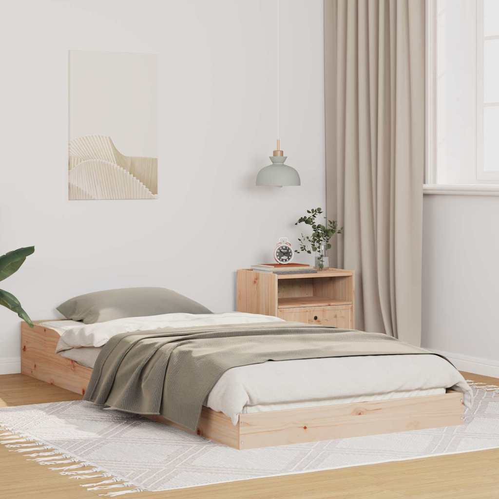 Bedframe Naturel 100 x 210 cm Massief grenenhout is nu te koop bij PeponiXL, paradijselijk wonen!