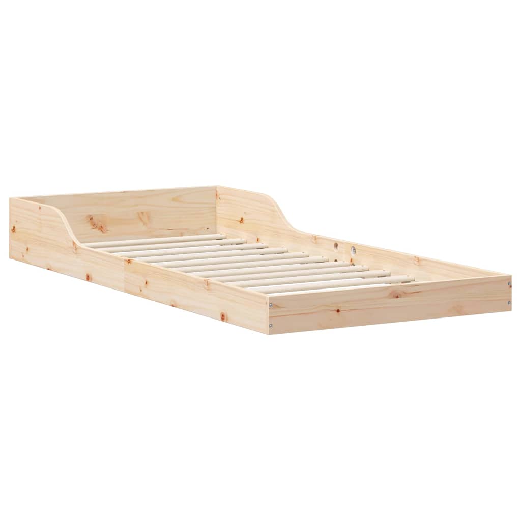 Bedframe Naturel 100 x 210 cm Massief grenenhout is nu te koop bij PeponiXL, paradijselijk wonen!