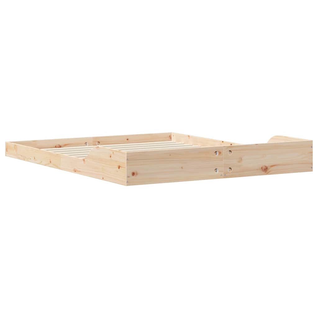 Bedframe Bruin 160 x 210 cm Massief grenenhout is nu te koop bij PeponiXL, paradijselijk wonen!