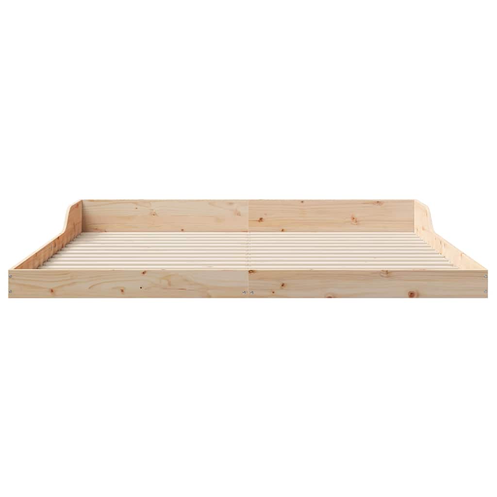 Bedframe Bruin 180 x 210 cm Massief grenenhout is nu te koop bij PeponiXL, paradijselijk wonen!