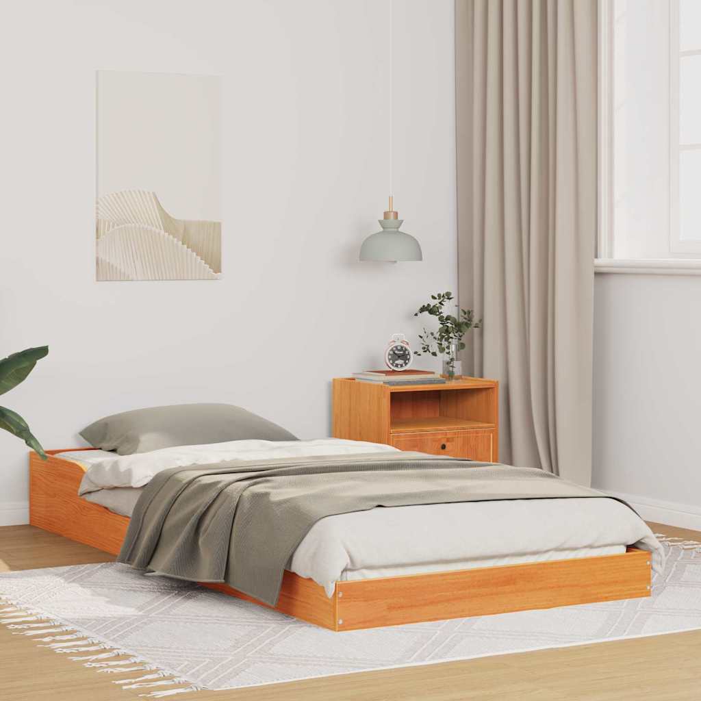 Bedframe Wasbruin 80 x 220 cm Massief grenenhout is nu te koop bij PeponiXL, paradijselijk wonen!