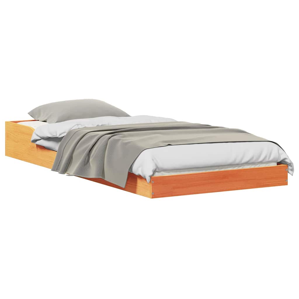Bedframe Wasbruin 80 x 220 cm Massief grenenhout is nu te koop bij PeponiXL, paradijselijk wonen!