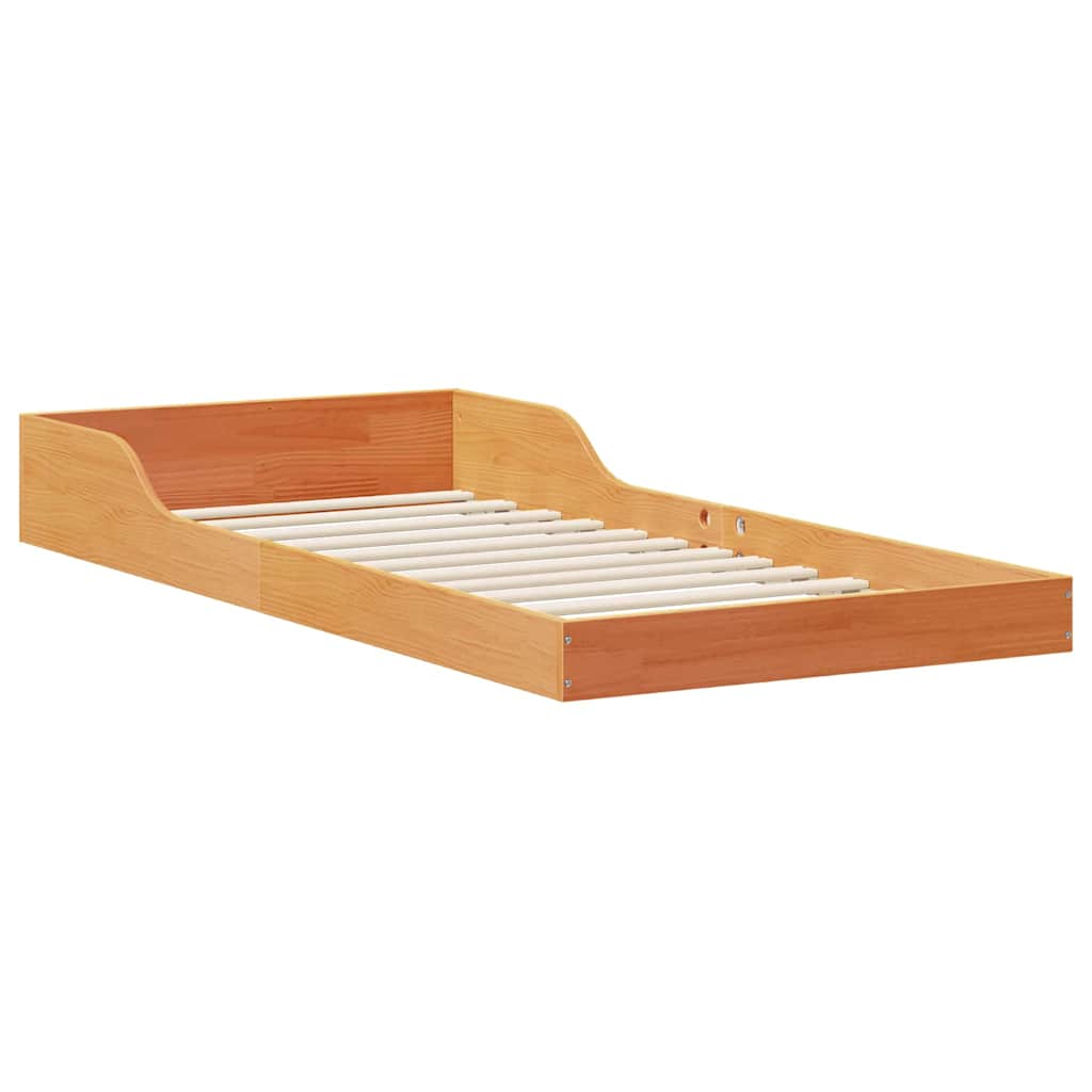 Bedframe Wasbruin 90 x 220 cm Massief grenenhout is nu te koop bij PeponiXL, paradijselijk wonen!