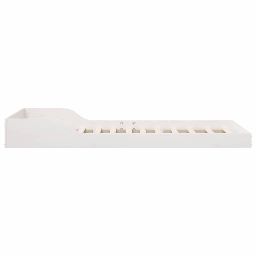 Bedframe Wit 100 x 220 cm Massief grenenhout is nu te koop bij PeponiXL, paradijselijk wonen!