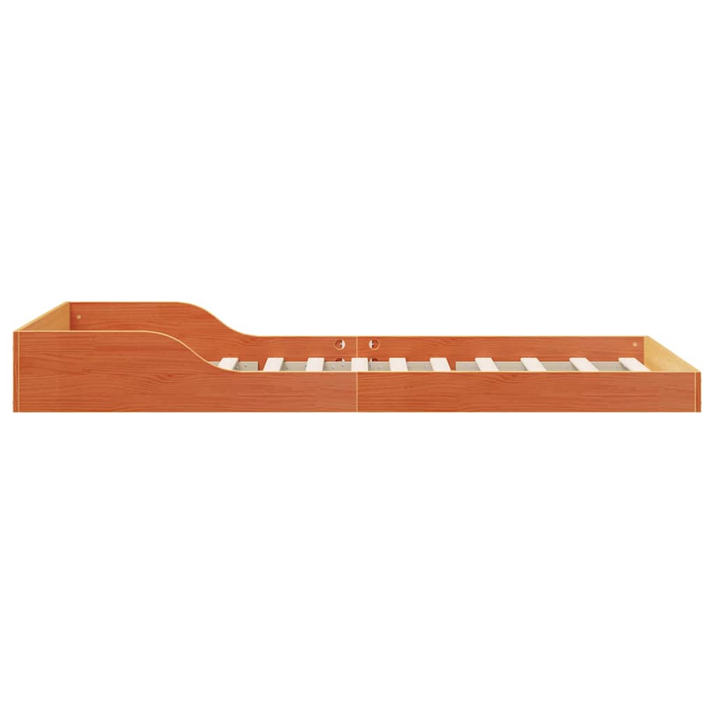 Bedframe Wasbruin 100 x 220 cm Massief grenenhout is nu te koop bij PeponiXL, paradijselijk wonen!