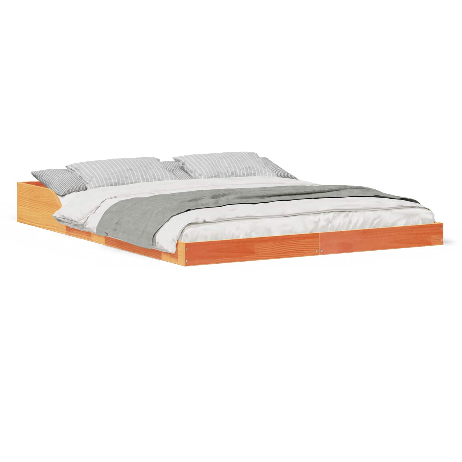 Bedframe Wasbruin 140 x 220 cm Massief grenenhout is nu te koop bij PeponiXL, paradijselijk wonen!