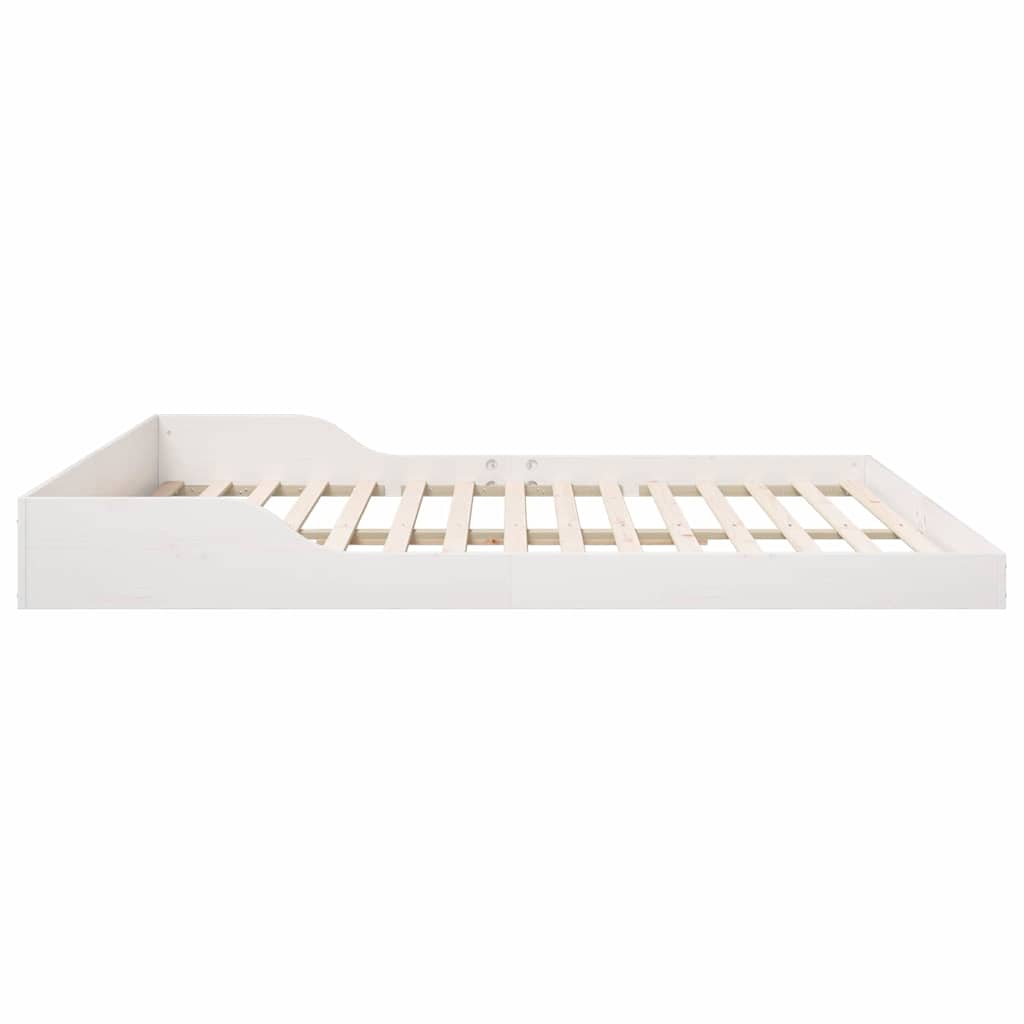 Bedframe Wit 180 x 220 cm Massief grenenhout is nu te koop bij PeponiXL, paradijselijk wonen!