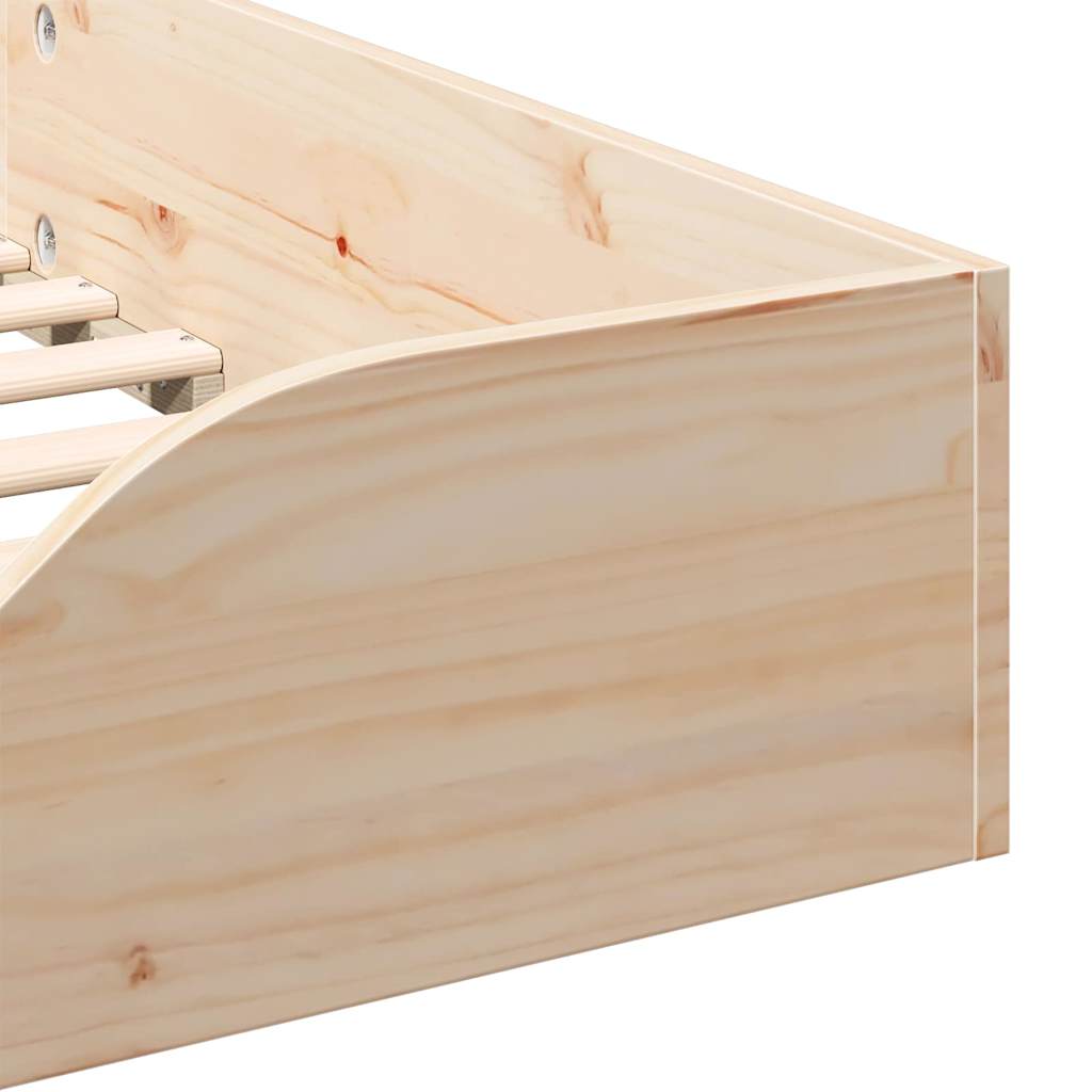 Bedframe Bruin 100 x 200 cm Massief grenenhout is nu te koop bij PeponiXL, paradijselijk wonen!