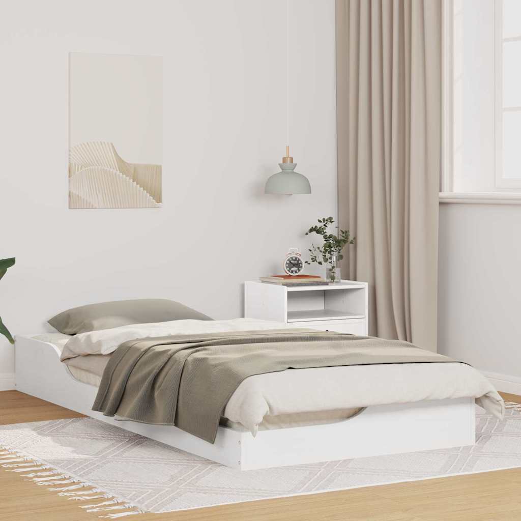 Bedframe Wit 100 x 200 cm Massief grenenhout is nu te koop bij PeponiXL, paradijselijk wonen!