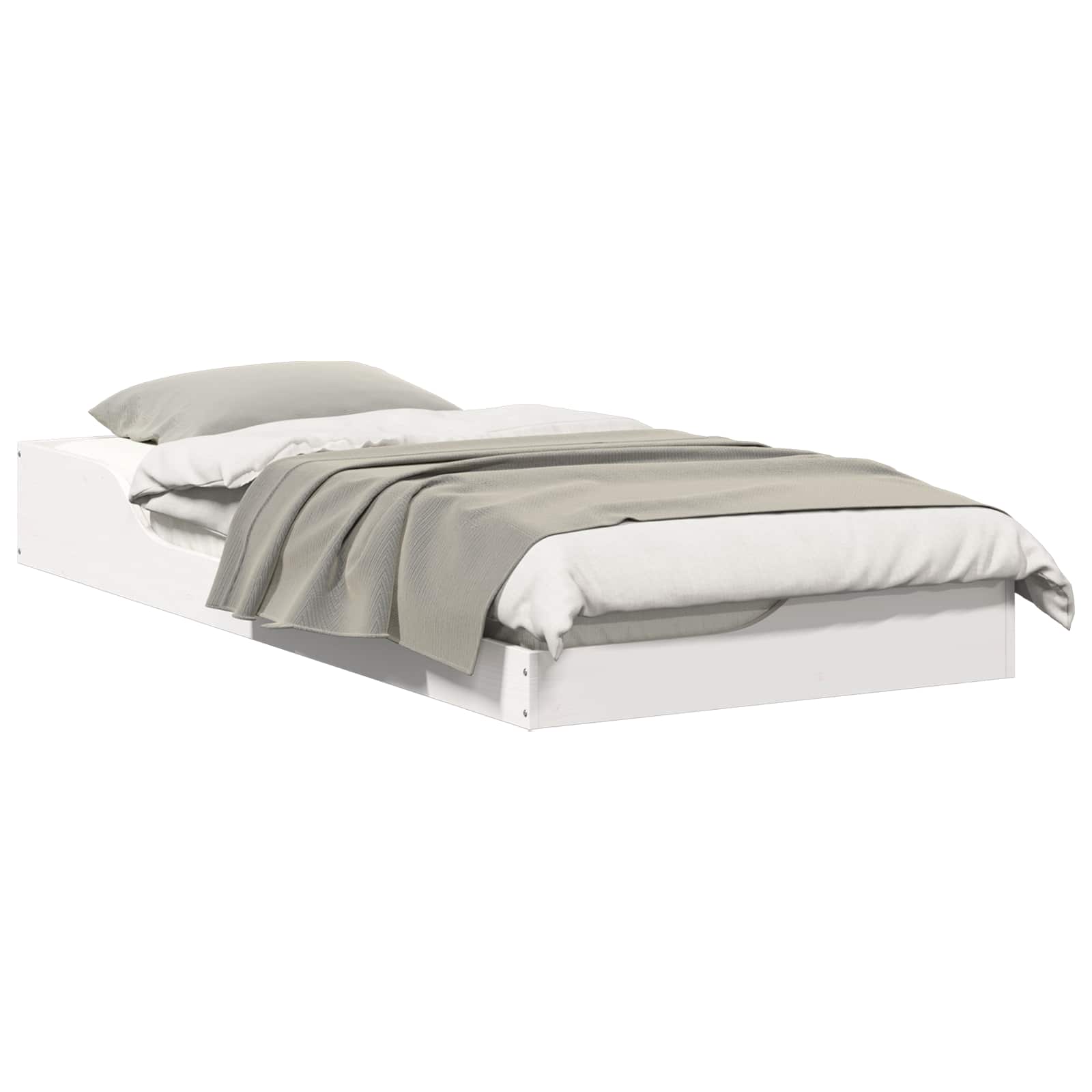 Bedframe Wit 100 x 200 cm Massief grenenhout is nu te koop bij PeponiXL, paradijselijk wonen!