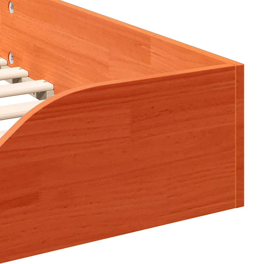 Bedframe Wasbruin 100 x 200 cm Massief grenenhout is nu te koop bij PeponiXL, paradijselijk wonen!
