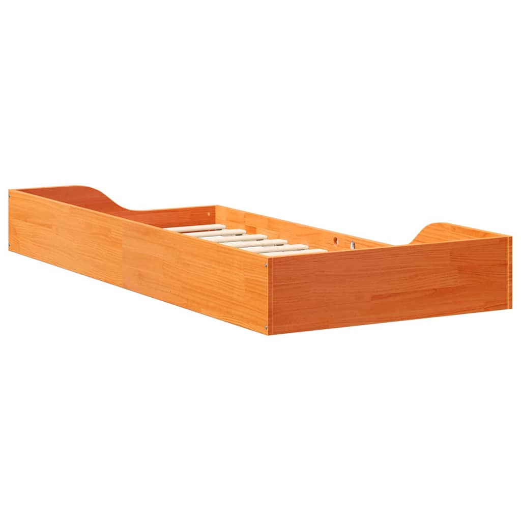 Bedframe Wasbruin 90 x 200 cm Massief grenenhout is nu te koop bij PeponiXL, paradijselijk wonen!