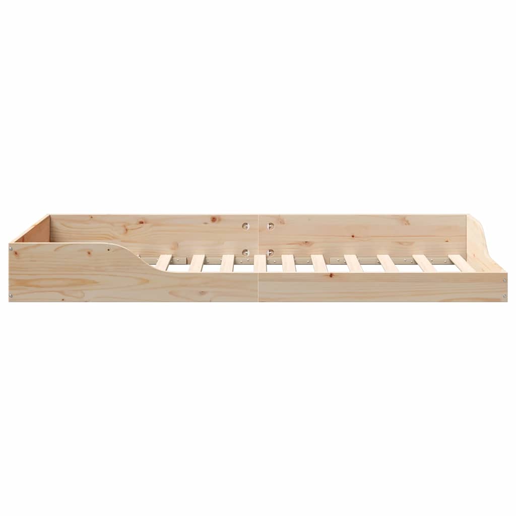 Bedframe Bruin 80 x 200 cm Massief grenenhout is nu te koop bij PeponiXL, paradijselijk wonen!
