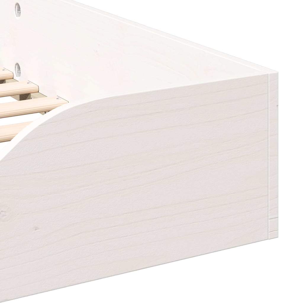 Bedframe Wit 90 x 190 cm Massief grenenhout is nu te koop bij PeponiXL, paradijselijk wonen!