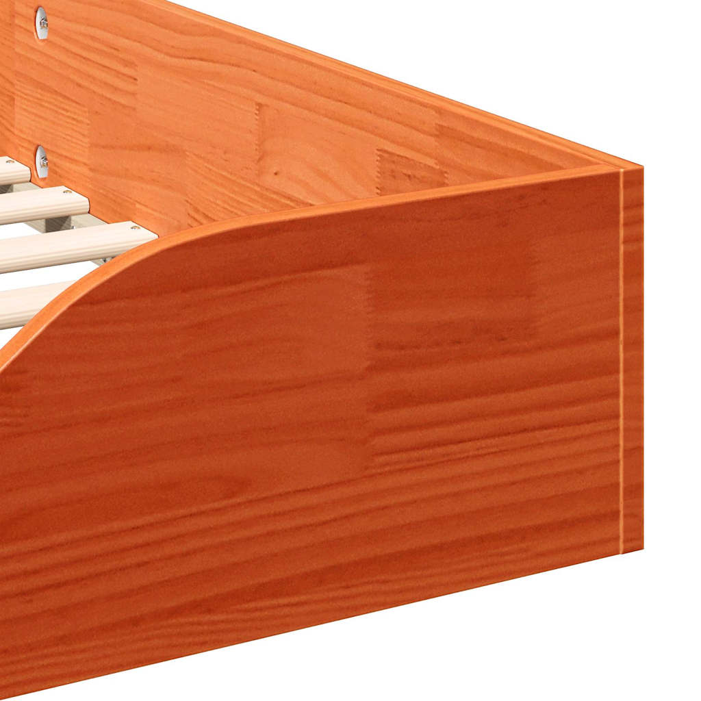 Bedframe Wasbruin 90 x 190 cm Massief grenenhout is nu te koop bij PeponiXL, paradijselijk wonen!