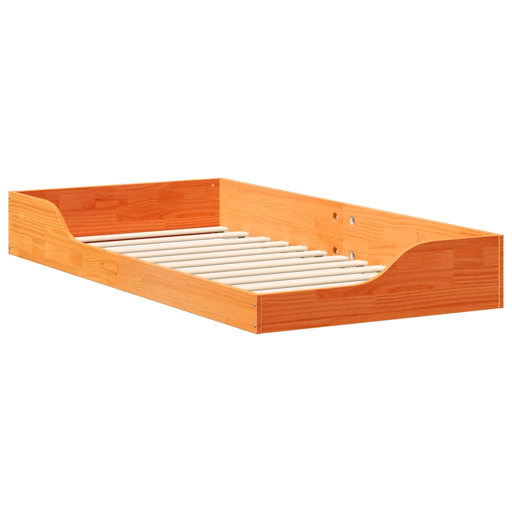 Bedframe Wasbruin 90 x 190 cm Massief grenenhout is nu te koop bij PeponiXL, paradijselijk wonen!