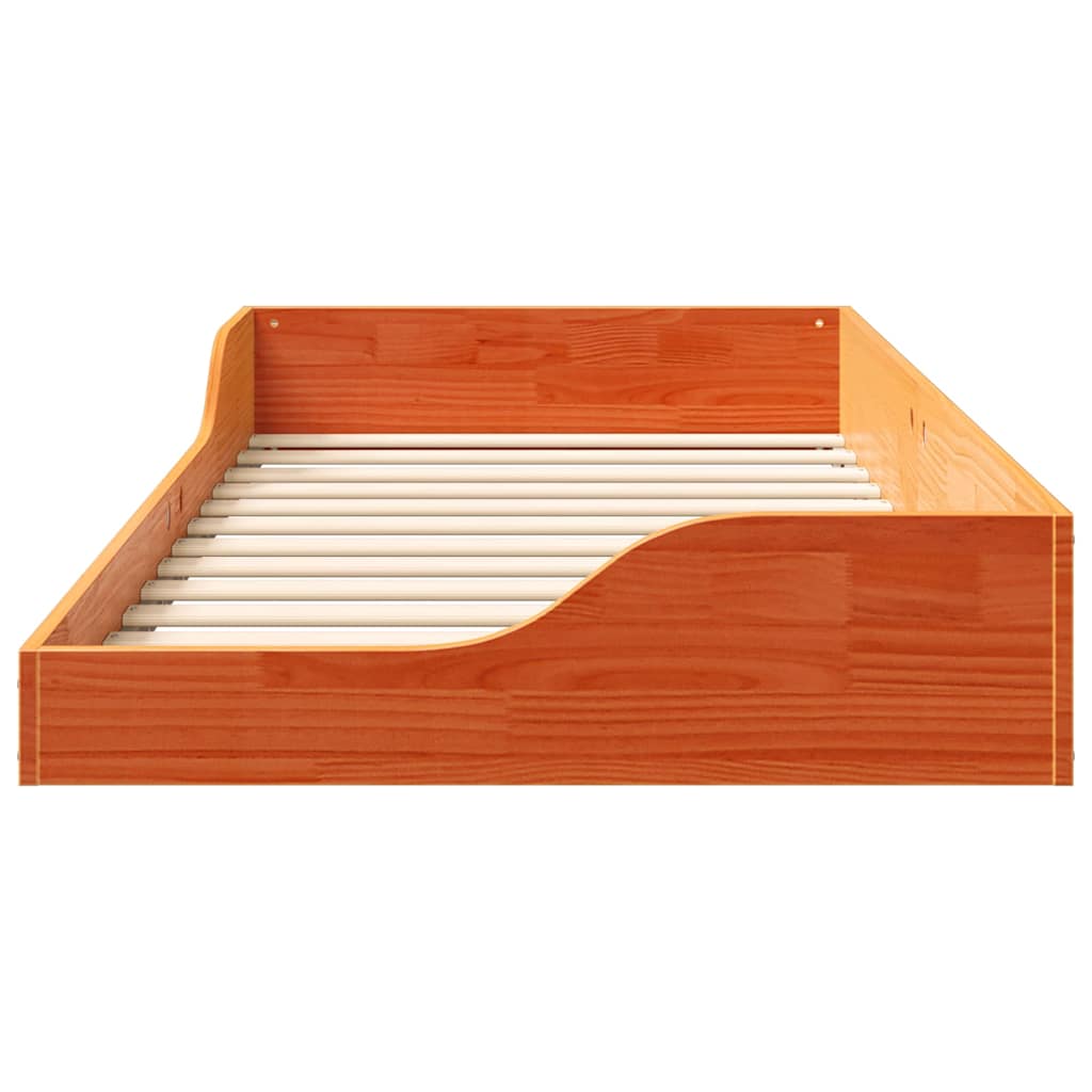 Bedframe Wasbruin 90 x 190 cm Massief grenenhout is nu te koop bij PeponiXL, paradijselijk wonen!