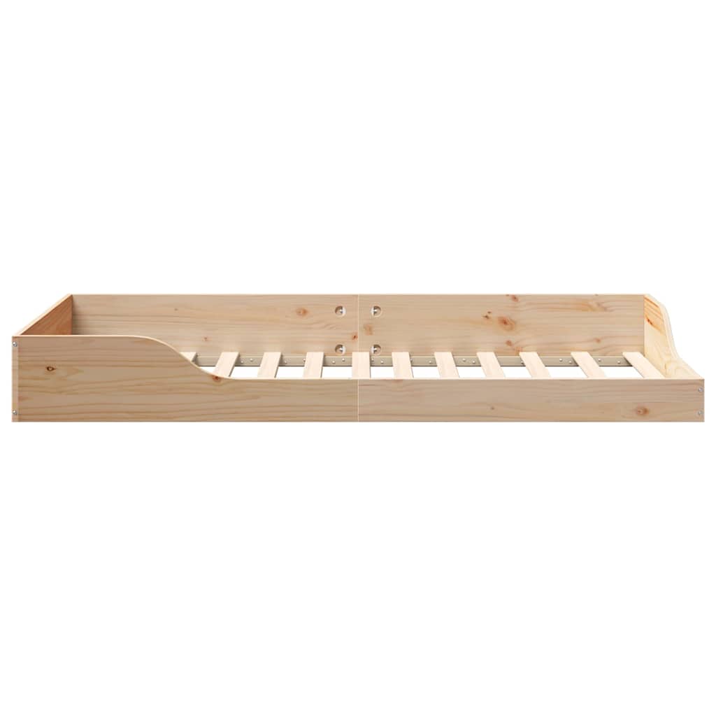 Bedframe Bruin 75 x 190 cm Massief grenenhout is nu te koop bij PeponiXL, paradijselijk wonen!