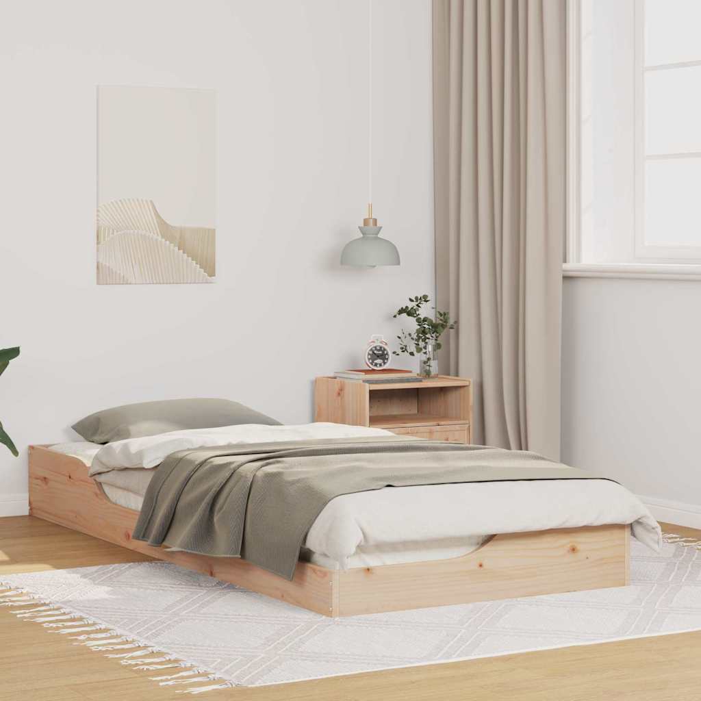 Bedframe Bruin 80 x 210 cm Massief grenenhout is nu te koop bij PeponiXL, paradijselijk wonen!
