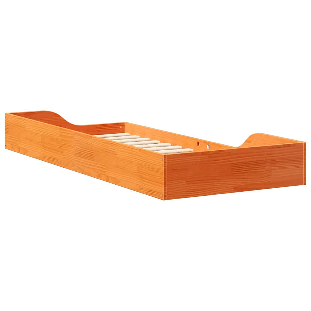 Bedframe Wasbruin 80 x 210 cm Massief grenenhout is nu te koop bij PeponiXL, paradijselijk wonen!