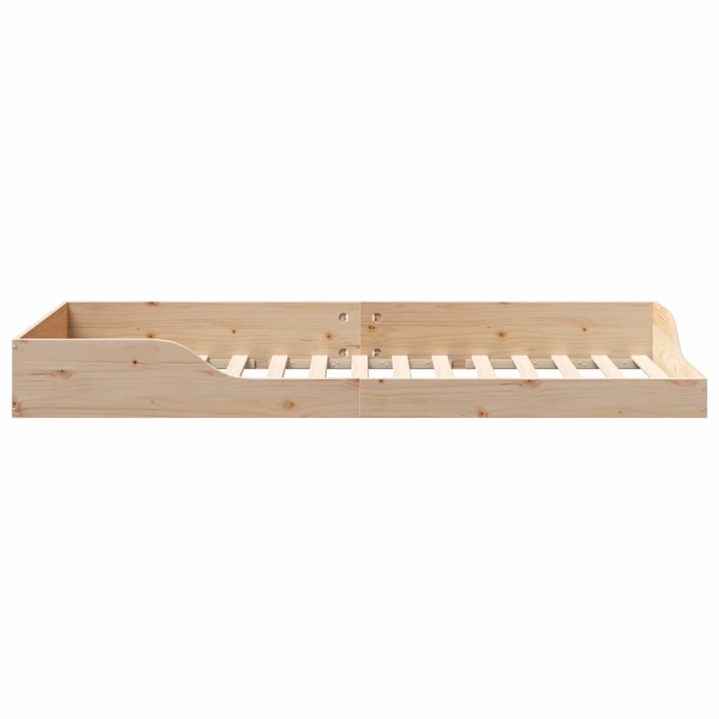Bedframe Bruin 100 x 210 cm Massief grenenhout is nu te koop bij PeponiXL, paradijselijk wonen!