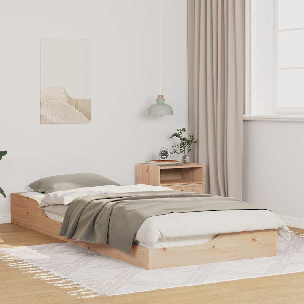 Bedframe Bruin 80 x 220 cm Massief grenenhout is nu te koop bij PeponiXL, paradijselijk wonen!