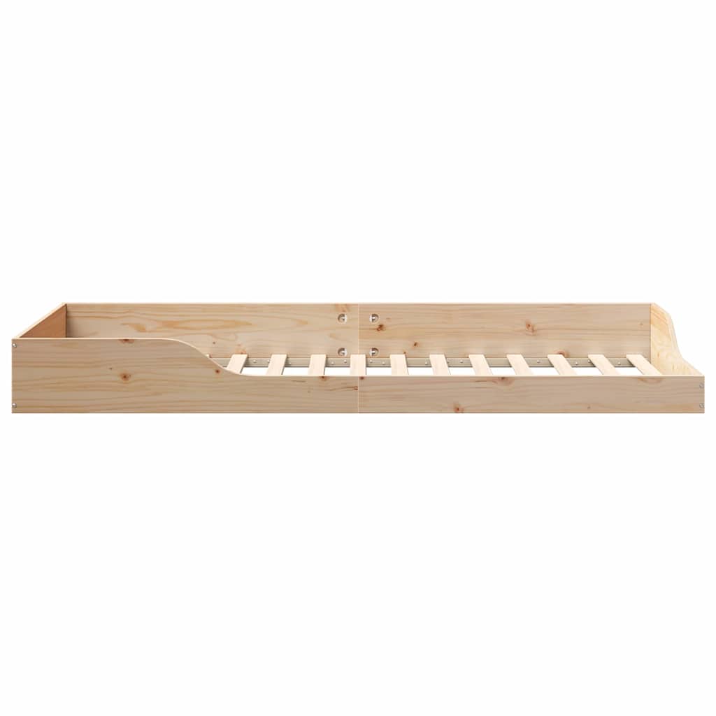 Bedframe Bruin 90 x 220 cm Massief grenenhout is nu te koop bij PeponiXL, paradijselijk wonen!