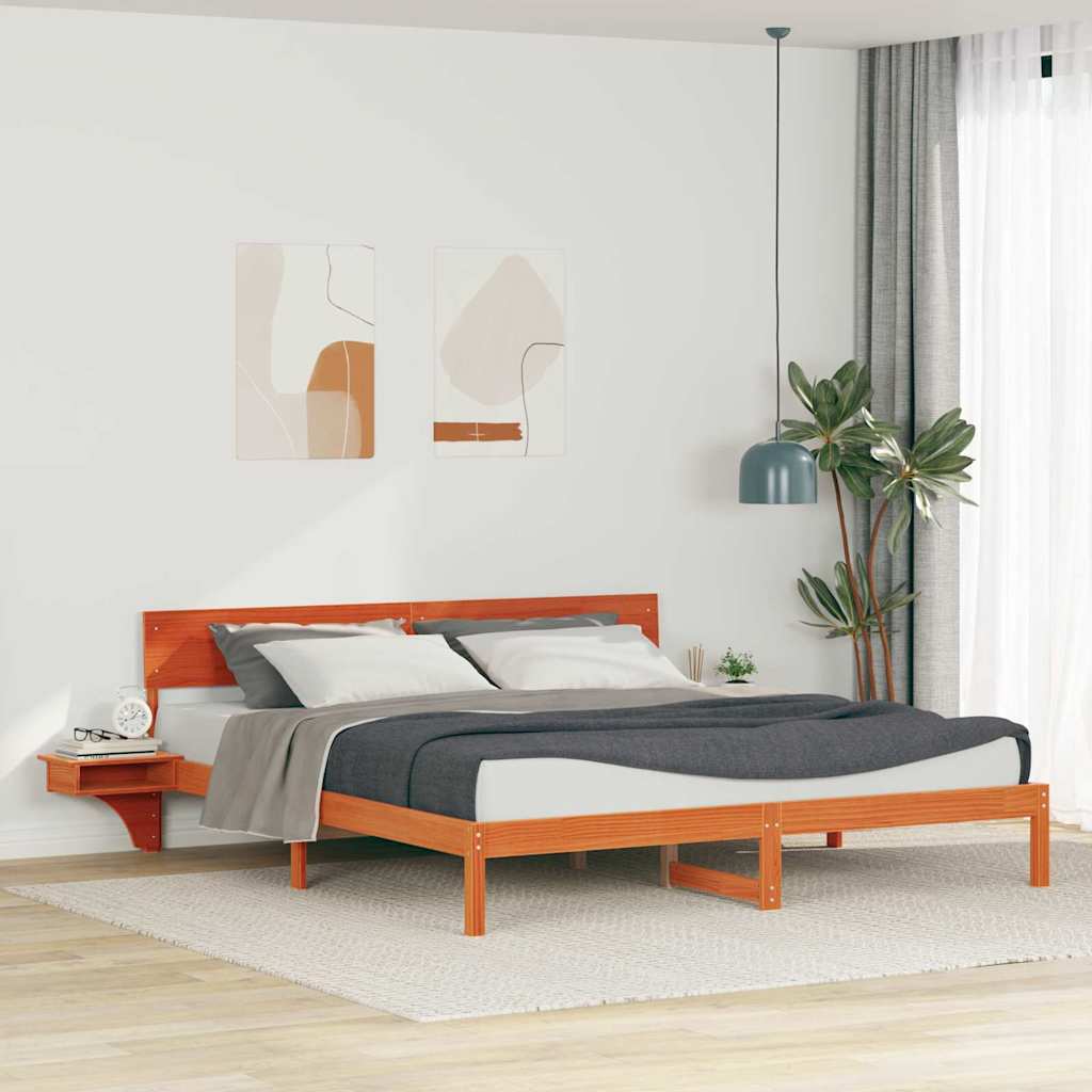 Bedframe Wasbruin 180 x 200 cm Massief grenenhout is nu te koop bij PeponiXL, paradijselijk wonen!