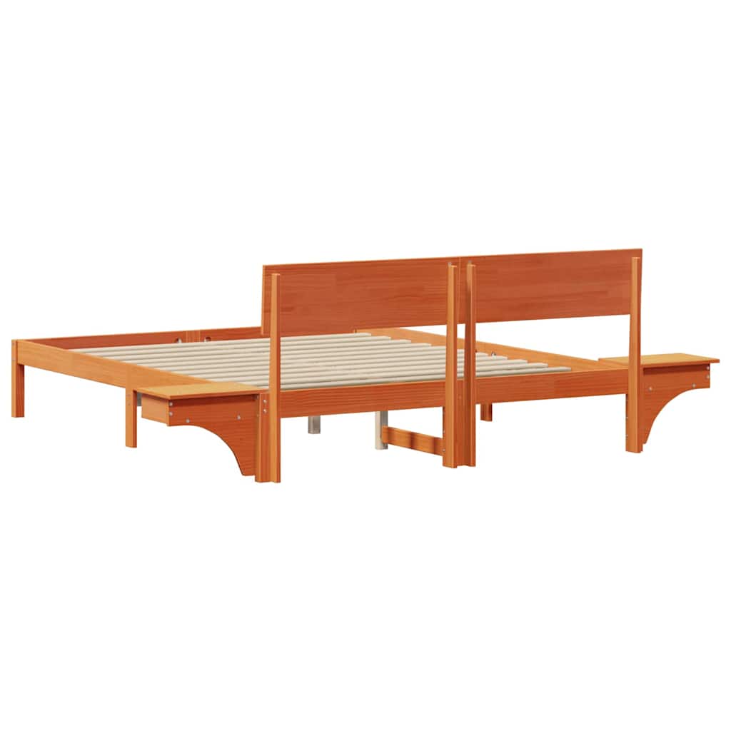 Bedframe Wasbruin 160 x 200 cm Massief grenenhout is nu te koop bij PeponiXL, paradijselijk wonen!