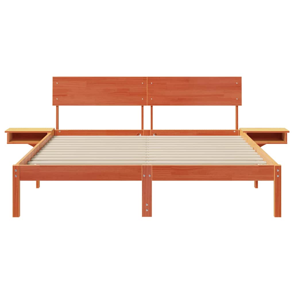 Bedframe Wasbruin 160 x 200 cm Massief grenenhout is nu te koop bij PeponiXL, paradijselijk wonen!