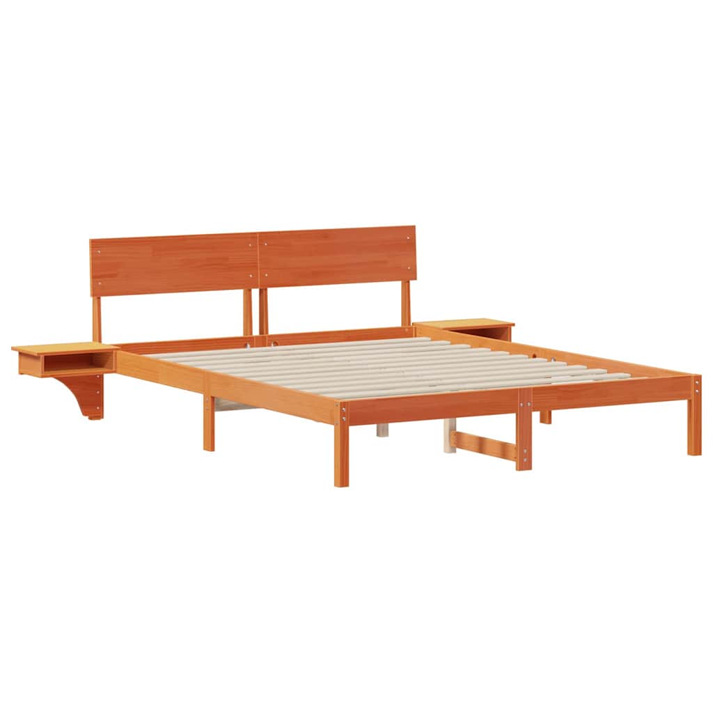 Bedframe Wasbruin 150 x 200 cm Massief grenenhout is nu te koop bij PeponiXL, paradijselijk wonen!