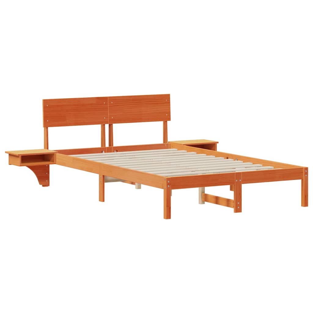 Bedframe Wasbruin 140 x 200 cm Massief grenenhout is nu te koop bij PeponiXL, paradijselijk wonen!