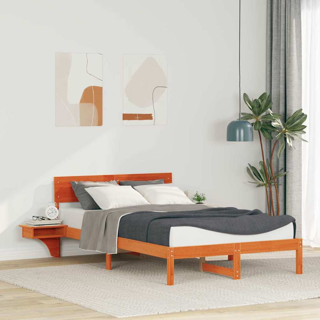 Bedframe Wasbruin 120 x 200 cm Massief grenenhout is nu te koop bij PeponiXL, paradijselijk wonen!