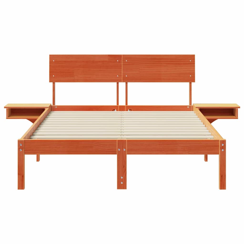 Bedframe Wasbruin 120 x 190 cm Massief grenenhout is nu te koop bij PeponiXL, paradijselijk wonen!