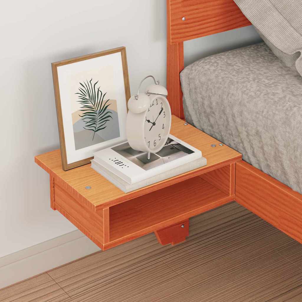 Bedframe met hoofdeinde Wasbruin 90 x 190 cm Massief grenenhout is nu te koop bij PeponiXL, paradijselijk wonen!