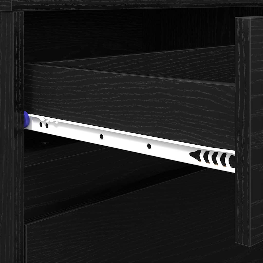 TV Eenheden 2 pcs Zwart Eiken 180 x 34 x 50 cm Bewerkt hout is nu te koop bij PeponiXL, paradijselijk wonen!