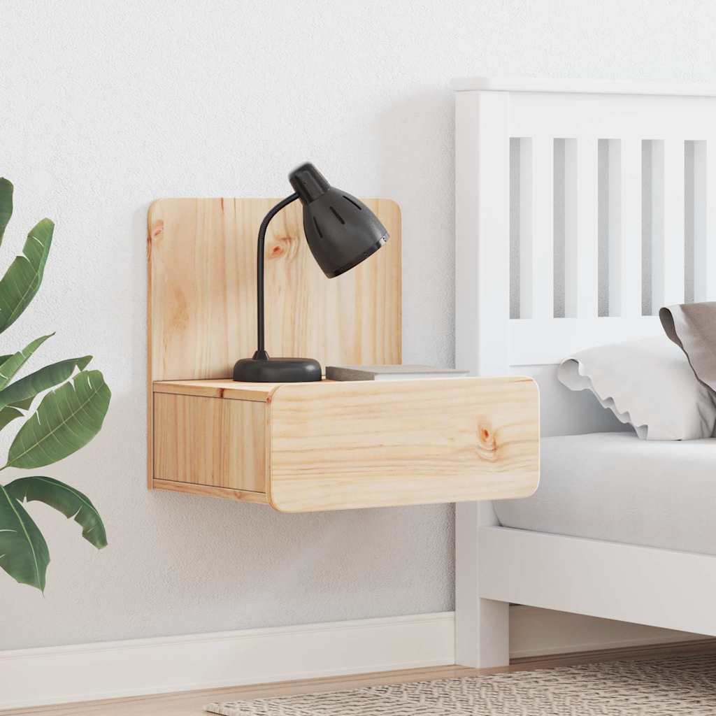 Nachtkastje 2 pcs Bruin 44 x 32,5 x 40 cm Massief grenenhout is nu te koop bij PeponiXL, paradijselijk wonen!