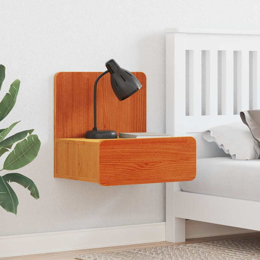 Nachtkastje 2 pcs Wasbruin 44 x 32,5 x 40 cm Massief grenenhout is nu te koop bij PeponiXL, paradijselijk wonen!