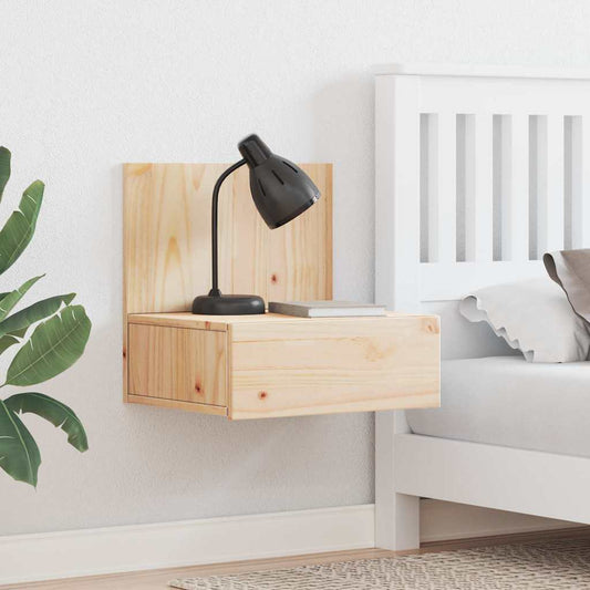 Nachtkastje met lade Bruin 42 x 32,5 x 40 cm Massief grenenhout is nu te koop bij PeponiXL, paradijselijk wonen!