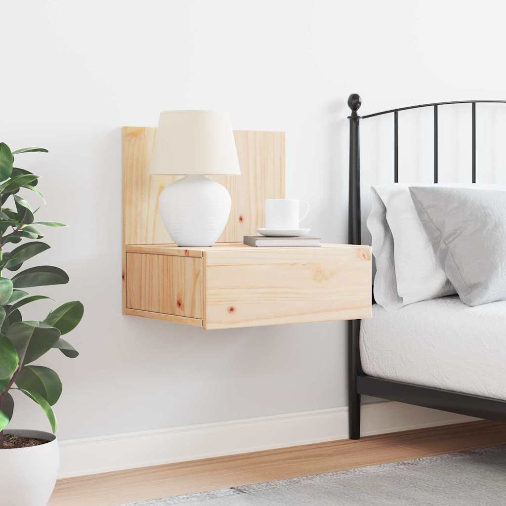 Nachtkastje met lade Bruin 42 x 32,5 x 40 cm Massief grenenhout is nu te koop bij PeponiXL, paradijselijk wonen!