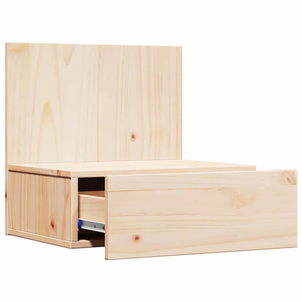 Nachtkastje 2 pcs Bruin 42 x 32,5 x 40 cm Massief grenenhout is nu te koop bij PeponiXL, paradijselijk wonen!