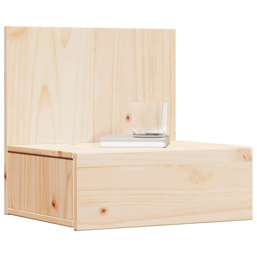 Nachtkastje 2 pcs Bruin 42 x 32,5 x 40 cm Massief grenenhout is nu te koop bij PeponiXL, paradijselijk wonen!